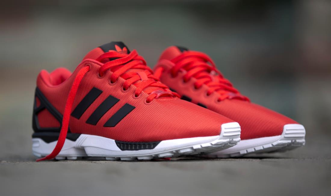 adidas zx flux rojas y negras